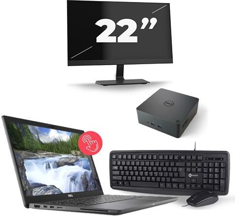 Dell Latitude 7310 - Intel Core i5-10e Generatie - 13 inch - 16GB RAM - 512GB SSD - Windows 11 Home + 1x 22 inch Monitor Zichtbare schade