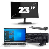 HP EliteBook 830 G8 - Intel Core i5-11e Generatie - 13 inch - 16GB RAM - 256GB SSD - Windows 11 + 1x 23 inch Monitor Zichtbaar gebruikt