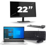 HP EliteBook 830 G8 - Intel Core i5-11e Generatie - 13 inch - 16GB RAM - 256GB SSD - Windows 11 + 1x 22 inch Monitor Zichtbaar gebruikt