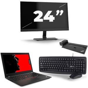 Lenovo ThinkPad X280 - Intel Core i7-8e Generatie - 12 inch - 8GB RAM - 512GB SSD - Windows 11 + 1x 24 inch Monitor Zichtbaar gebruikt