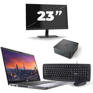 Dell Precision 3550 - Intel Core i7-10e Generatie - 15 inch - 16GB RAM - 256GB SSD - Windows 11 + 1x 23 inch Monitor Zichtbaar gebruikt