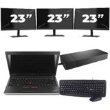 HP Envy notebook 13 - Intel Core i5-7e Generatie - 13 inch - 8GB RAM - 256GB SSD - Windows 11 Home + 3x 23 inch Monitor Zichtbare schade