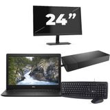 Dell Vostro 3580 - Intel Core i3-8e Generatie - 15 inch - 8GB RAM - 256GB SSD - Windows 11 Home + 1x 24 inch Monitor Nette Staat