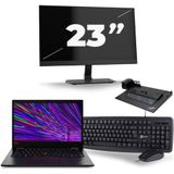 Lenovo ThinkPad L13 - Intel Core i3-10e Generatie - 13 inch - 4GB RAM - 256GB SSD - Windows 11 + 1x 23 inch Monitor Nette Staat
