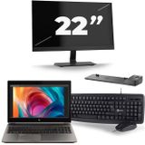 HP ZBook 15 G6 - Intel Core i9-9e Generatie - 15 inch - 16GB RAM - 512GB SSD - Windows 11 Home + 1x 22 inch Monitor Zichtbaar gebruikt