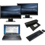 Dell Latitude E6520 - Intel Core i5 - 4GB - 320GB HDD + Docking + Dual 2x 23'' Widescreen Monitor - Win 10