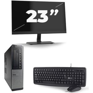 Dell Optiplex 7010 Desktop - Intel Core i7-3e Generatie - 16GB RAM - 512GB SSD - Windows 10 + 1x 23 inch Monitor Nette Staat