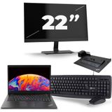 Lenovo ThinkPad L480 - Intel Core i5-8e Generatie - 14 inch - 16GB RAM - 256GB SSD - Windows 11 + 1x 22 inch Monitor Nette Staat