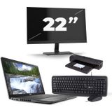Dell Latitude 5500 - Intel Core i5-8e Generatie - 15 inch - 16GB RAM - 512GB SSD - Windows 11 + 1x 22 inch Monitor Nette Staat