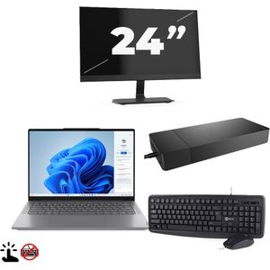 Microsoft Surface Pro 7 (Zonder Toetsenbord) - Intel Core i5-10e Generatie - 12 inch - Touch - 8GB RAM - 256GB SSD - Windows 11 Home + 1x 24 inch Monitor Zichtbaar gebruikt