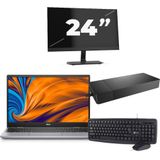 Dell Latitude 3320 - Intel Core i5-11e Generatie - 14 inch - 8GB RAM - 256GB SSD - Windows 11 Home + 1x 24 inch Monitor Nette Staat