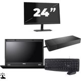 Fujitsu Lifebook E5510 - Intel Core i7-10e Generatie - 15 inch - Touch - 16GB RAM - 256GB SSD - Windows 11 Home + 1x 24 inch Monitor Zichtbaar gebruikt