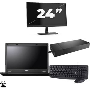 Fujitsu Lifebook E5510 - Intel Core i7-10e Generatie - 15 inch - Touch - 16GB RAM - 256GB SSD - Windows 11 Home + 1x 24 inch Monitor Zichtbaar gebruikt