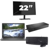 Dell Latitude 7330 - Intel Core i5-12e Generatie - 13 inch - 16GB RAM - 256GB SSD - Windows 11 Home + 1x 22 inch Monitor Nette Staat