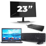 Dell Precision 7520 - Intel Core i7-7e Generatie - 15 inch - 16GB RAM - 256GB SSD - Windows 11 + 1x 23 inch Monitor Nette Staat