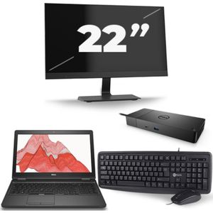 Dell Precision 3530 - Intel Core i7-8e Generatie - 15 inch - 16GB RAM - 256GB SSD - Windows 11 + 1x 22 inch Monitor Zichtbaar gebruikt