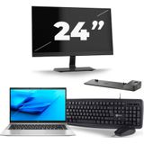 HP EliteBook 840 G7 - Intel Core i5-10e Generatie - 14 inch - 16GB RAM - 256GB SSD - Windows 11 + 1x 24 inch Monitor Zichtbare schade