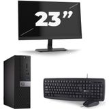 Dell Optiplex 3070 SFF - Intel Core i7-8e Generatie - 16GB RAM - 256GB SSD - Windows 11 + 1x 23 inch Monitor Nette Staat