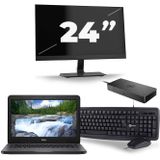 Dell Latitude 3310 - Intel Core i3-8e Generatie - 13 inch - 8GB RAM - 256GB SSD - Windows 11 + 1x 24 inch Monitor Zichtbaar gebruikt