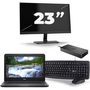 Dell Latitude 3310 - Intel Core i3-8e Generatie - 13 inch - 8GB RAM - 256GB SSD - Windows 11 + 1x 23 inch Monitor Zichtbare schade