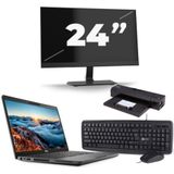 Dell Latitude 5400 - Intel Core i5-8e Generatie - 14 inch - 16GB RAM - 256GB SSD - Windows 11 + 1x 24 inch Monitor Zichtbaar gebruikt