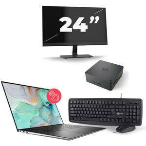 Dell Precision 5560 - Intel Core i7-11e Generatie - 15 inch - Touch - 16GB RAM - 256GB SSD - Windows 11 Home + 1x 24 inch Monitor Nette Staat