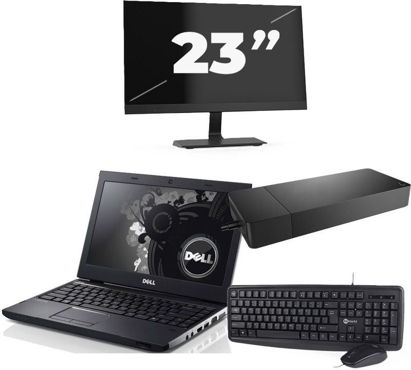 Dell Precision 3350 - Intel Core i7-10e Generatie - 15 inch - 16GB RAM - 256GB SSD - Windows 11 + 1x 23 inch Monitor Zichtbaar gebruikt