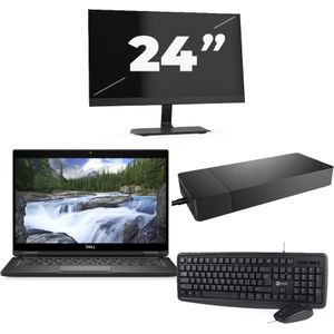 Dell XPS 13 7390 - Intel Core i7-10e Generatie - 13 inch - 16GB RAM - 256GB SSD - Windows 11 Home + 1x 24 inch Monitor Zichtbare schade