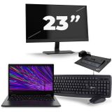 Lenovo ThinkPad L13 - Intel Core i5-10e Generatie - 13 inch - 4GB RAM - 512GB SSD - Windows 11 + 1x 23 inch Monitor Zichtbare schade