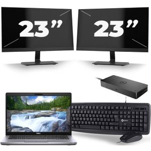 Dell Latitude 5411 - Intel Core i7-10e Generatie - 14 inch - 16GB RAM - 512GB SSD - Windows 11 + 2x 23 inch Monitor Zichtbare schade