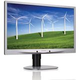 Philips Brilliance 241B4LPYCS - 24 inch - 1920x1080 - DP - DVI - VGA - Zilver Zichtbaar gebruikt