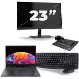 Lenovo ThinkPad L480 - Intel Core i5-8e Generatie - 14 inch - 16GB RAM - 512GB SSD - Windows 11 + 1x 23 inch Monitor Zichtbaar gebruikt
