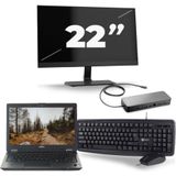 Fujitsu LifeBook U727 - Intel Core i7-7e Generatie - 12 inch - 16GB RAM - 256GB SSD - Windows 11 + 1x 22 inch Monitor Nette Staat