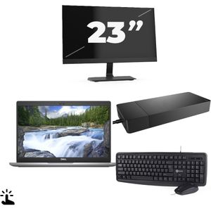Dell Latitude 5320 - Intel Core i5-11e Generatie - 13 inch - Touch - 8GB RAM - 256GB SSD - Windows 11 Home + 1x 23 inch Monitor Zichtbaar gebruikt
