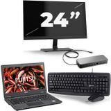 Fujitsu LifeBook U729 - Intel Core i5-8e Generatie - 12 inch - 16GB RAM - 512GB SSD - Windows 11 + 1x 24 inch Monitor Nette Staat