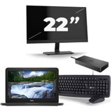 Dell Latitude 3300 - Intel Core i3-7e Generatie - 13 inch - 8GB RAM - 256GB SSD - Windows 11 + 1x 22 inch Monitor Zichtbaar gebruikt
