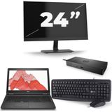 Dell Precision 3530 - Intel Core i7-8e Generatie - 15 inch - 16GB RAM - 256GB SSD - Windows 11 + 1x 24 inch Monitor Zichtbaar gebruikt