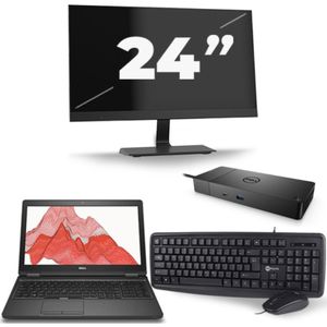 Dell Precision 3530 - Intel Core i7-8e Generatie - 15 inch - 16GB RAM - 256GB SSD - Windows 11 + 1x 24 inch Monitor Zichtbaar gebruikt