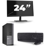 Dell Optiplex 7020 SFF - Intel Core i7-4e Generatie - 16GB RAM - 256GB SSD - Windows 10 + 1x 24 inch Monitor Nette Staat