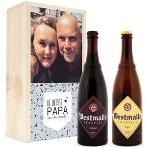 Bier in bedrukte kist - Westmalle Dubbel & Tripel