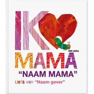 Boek met naam en foto - Rupsje Nooitgenoeg - Ik hou van mama (softcover)