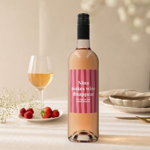 Wijn met bedrukt etiket - Oude Kaap - Rosé