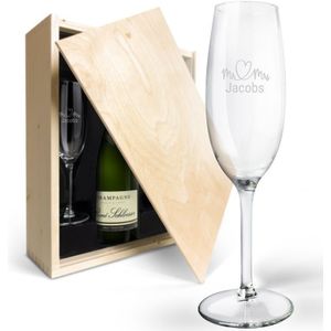 Champagnepakket met gegraveerde glazen - René Schloesser (750ml)