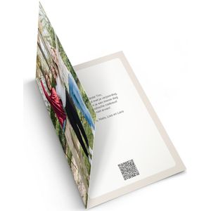XL kaart met persoonlijke QR-videoboodschap