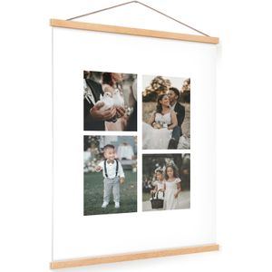 Gepersonaliseerde poster met houten posterhanger 50x70