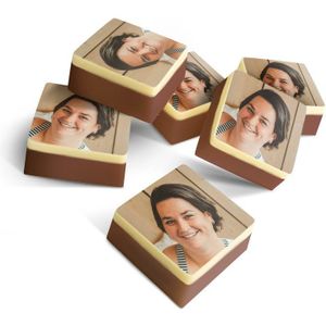 Chocolade pralines met foto