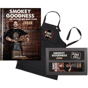 Smokey Goodness BBQ boek met naam en foto - Cadeaupakket