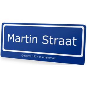 Aluminium straatnaambord bedrukken - 36 x 15 cm