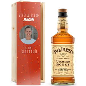 Whiskey in bedrukte kist - Jack Daniels Tennessee Honey