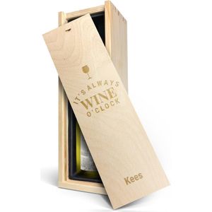 Wijn in gegraveerde kist - Salentein - Chardonnay